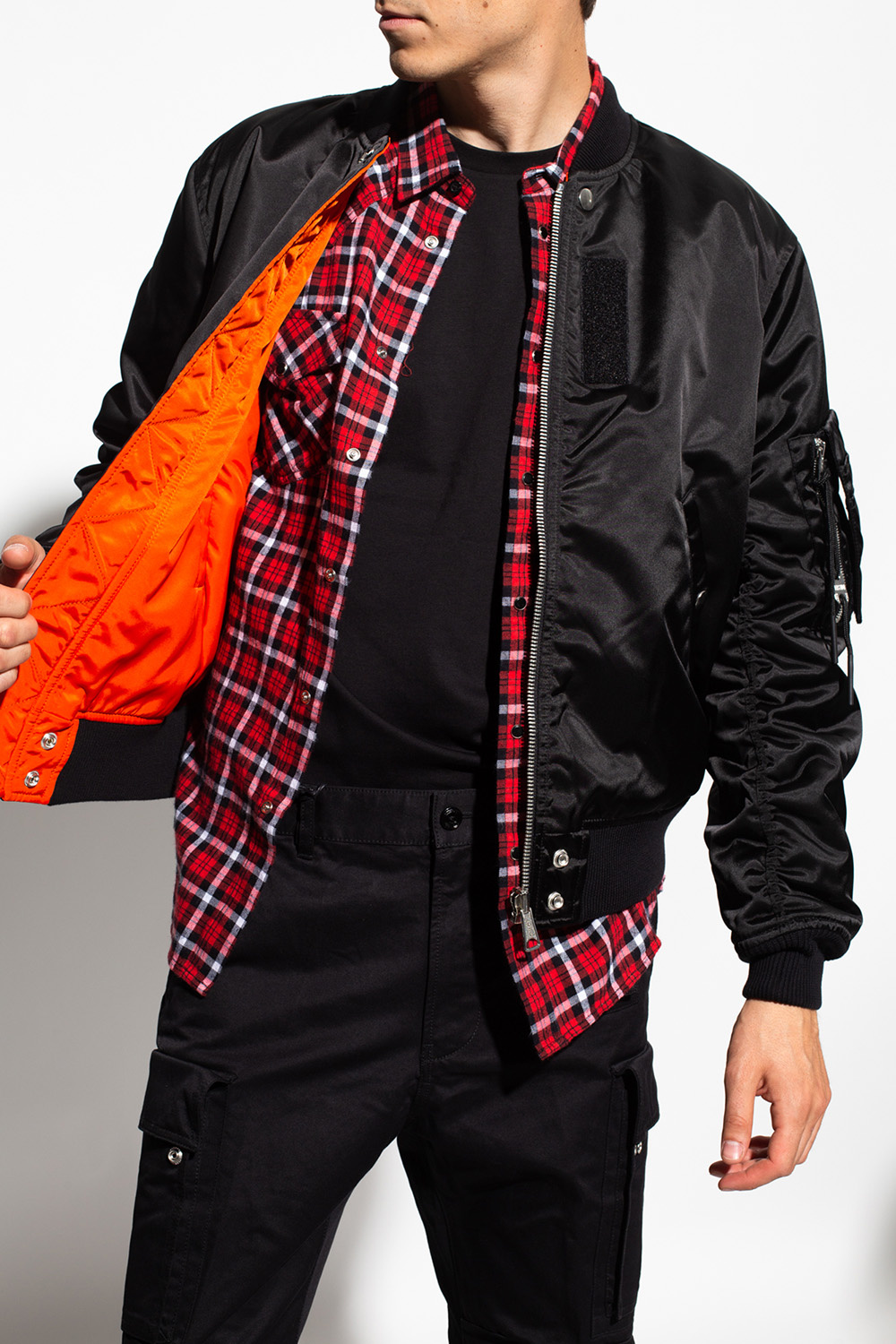 Diesel reversible outlet bomber jacket